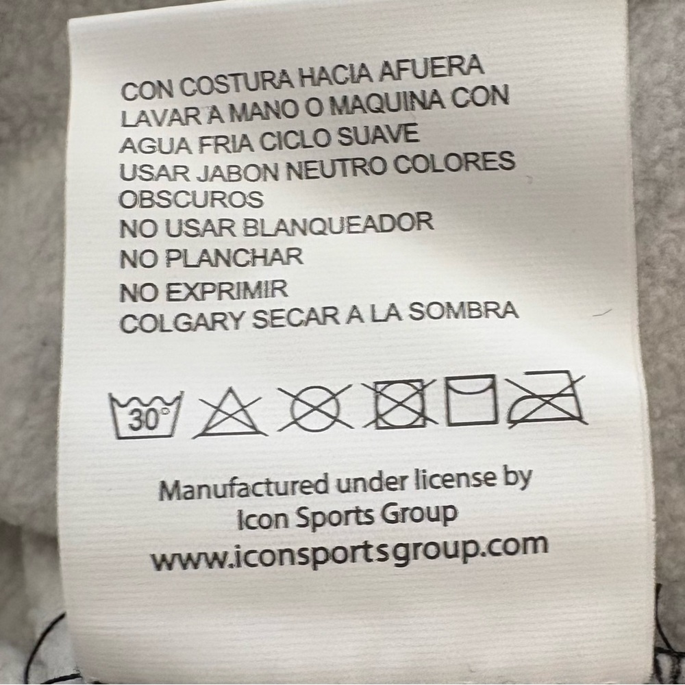 Icon Sports Real Madrid Soccer  Full Zip Hoodie Sweatshirt Jacket Men Sz S NWOT - Picture 16 of 16